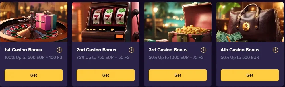 GTbet Casino welkomstpakket 100 procent tot 500 euro en 150 gratis spins